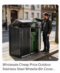 Metal Bin Covers and Trash Can Enclosures by Baiet Metal